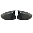 thumbnail image 1 of Glossy Black Car Side Wing Rearview Mirror Cover Cap Shell Sticking For Renault Megane 4 MK4 2016-2020 Bat Rear View Carbon fiber pattern, 1 of 6