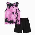 thumbnail image 4 of TOWED22 Baby Toddler Boy Clothing 2pcs Summer Sleeveless Tee Tank + Cute Graphic Pocket Shorts Lightweight Outfits Set(Pink,5-6 Y), 4 of 4