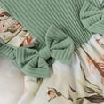 thumbnail image 5 of Morttic Infant Baby Girl Summer Clothes Short Sleeve Floral Ruffled Dress with Headband Outfit Set, 5 of 6
