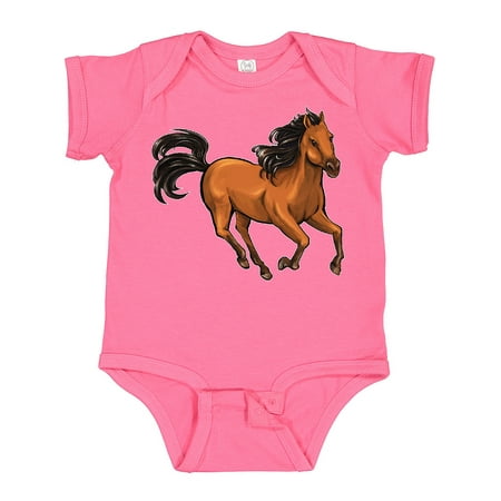 

Inktastic Wild Mustang Horse Galloping Boys or Girls Baby Bodysuit