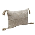 thumbnail image 3 of Lr Home Honeydew Handmade Tan Geometric Cotton/Wool Indoor Lumbar Throw Pillow, 14" x 20", 3 of 6
