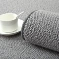 thumbnail image 4 of Tzou Wool Area Rug 6' x 9' Solid Wool Carpet, Anti-Slip, Durable, Farmhouse Natural Wool Rug for Living Room Bedroom Nursery Room, Grey, 4 of 7