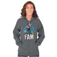 thumbnail image 3 of Popeye The Sailor Fam Adorable Family Zip Up Hoodie Men's Women's Brisco Brands M, 3 of 6