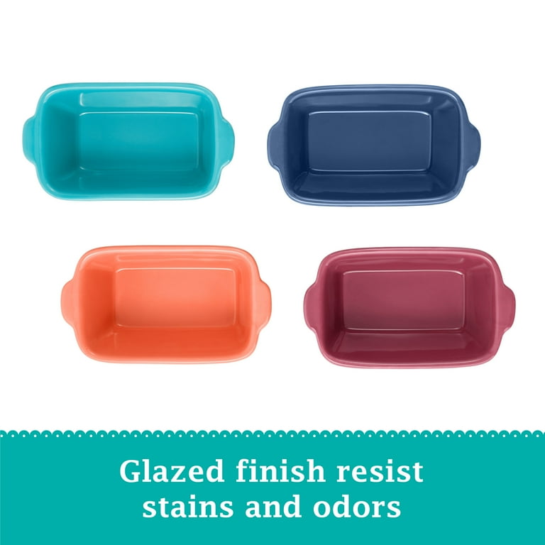 The Pioneer Woman Keepsake Floral Ceramic Mini Loaf Pans, Set