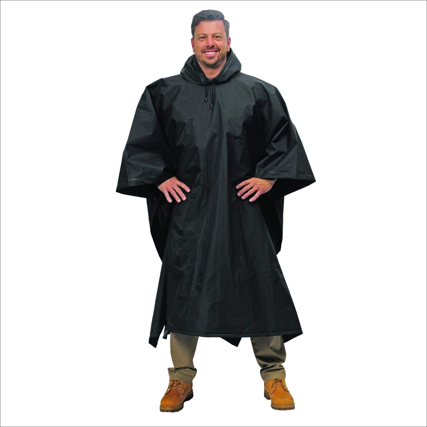 Galeton Repel Rainwear XL Poncho .22mm EVA Black (Big and Tall) 12714