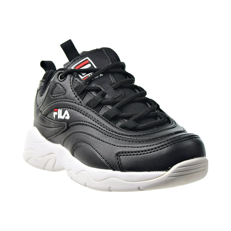 Fila Women s Ray Black Red White Ankle High Sneaker 8M