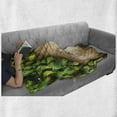 thumbnail image 6 of Plant Soft Flannel Fleece Blanket, Hop Twigs on an Old and Cracked Wooden Board Fresh Picked Whole Hops Brewing, Cozy Plush for Indoor and Outdoor Use, 50" x 60", Avocado Green Brown, by Ambesonne, 6 of 6