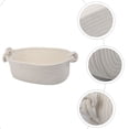 thumbnail image 4 of Cesta tejida decorativa Yongwei, cesta de almacenamiento tejida, cesta de cuerda de algodón con asa para guardería, pañales, mantas, juguetes y llaves., 4 of 7