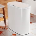 thumbnail image 3 of Cubo de almacenamiento de costura estrecha con sensor automático, gran capacidad con tapa para baño, 3 of 7