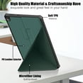 thumbnail image 3 of Allytech Slim Case for Lenovo Tab M10 10.1" Tablet Case 3rd Generation Model TB-328F, Ultra Thin Lightweight Auto Sleep Wake Protective Folding Kickstand Smart Cover Folio Flip Anti-scratch -Darkgreen, 3 of 8