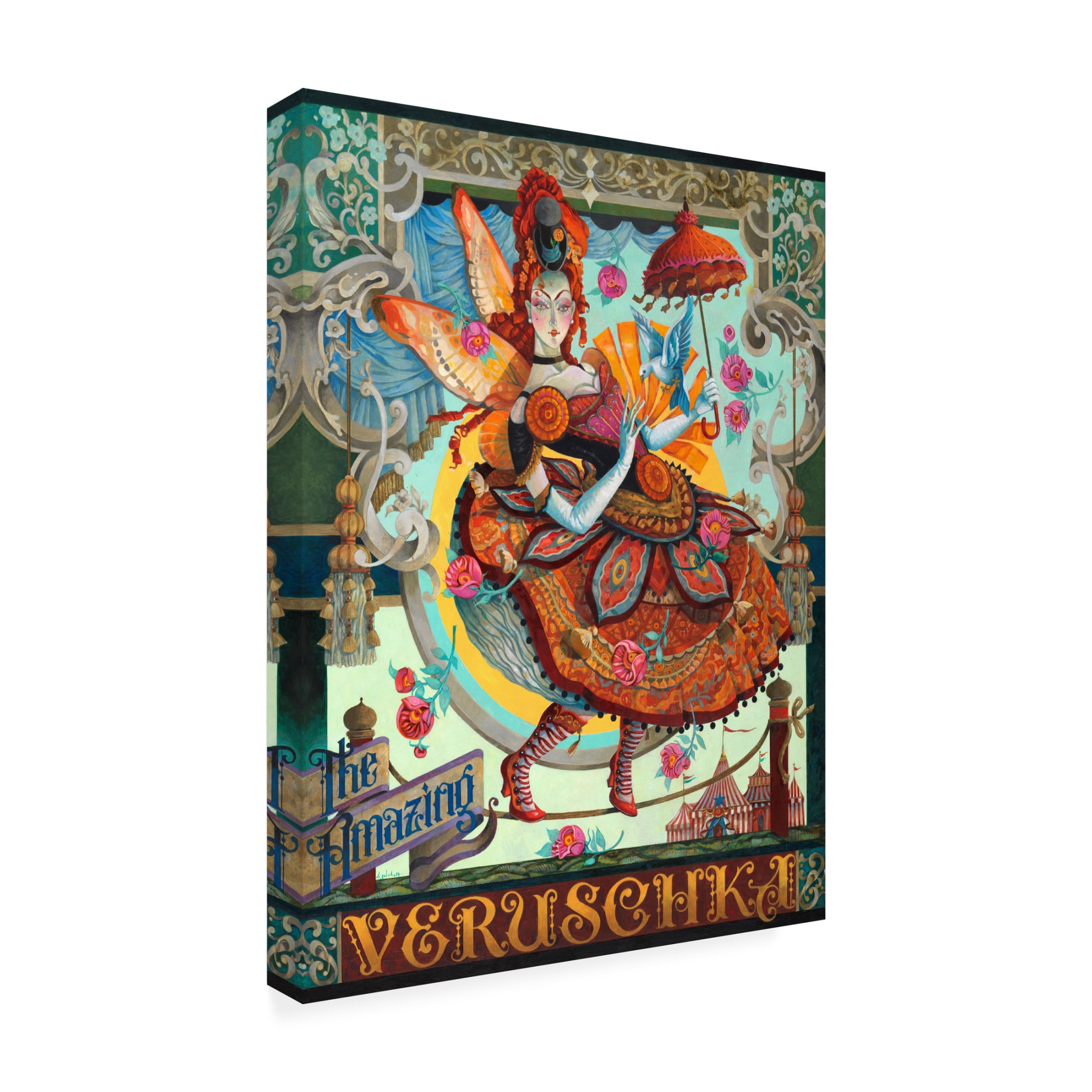 Canvas Wall Art - David Galchutt 'The Oversell' Wall Art for Living Room, Bedroom, or Office Décor by Trademark Fine Art - 14 x 19 Inches