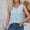 Blue, variant on Summer Savings Clearance! Axiiglly Womens Tank Tops Sleeveless Eyelet Embroidery V Neck Loose Casual Summer Flowy Holiday Shirts Tank Tops