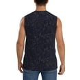 thumbnail image 4 of Uemuo Beautiful Roses Pattern Men's Sleeveless T-Shirt,Muscle Athletic Tank Top, Moisture-wicking Quick-dry Breathable Classic Tee Top for Gym Run Outdoor Sports-XX-Large, 4 of 8