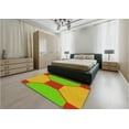 thumbnail image 5 of Ahgly Company Machine Washable Indoor Rectangle Transitional Bright Green Area Rugs, 8' x 10', 5 of 7