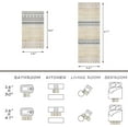 thumbnail image 2 of 16"x47" Kitchen Runner Rug Narrow Boho Runner Rug Non Slip Washable Kitchen Rug for Floor Bathroom Rugs,Kitchen,Hallway,Office,Sink,Laundry,Beige, 2 of 6