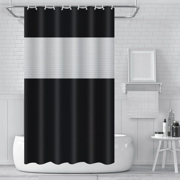 CREATITOY Patchwork PEVA Waterproof Shower Curtain Bathroom Decor