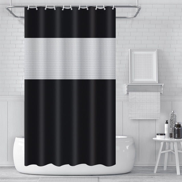 Cortina de Ducha Impermeable EVA 180x180cm con Ganchos, Instalación Engrosada Sin Perforaciones, Panel Translúcido para Privacidad en el Baño, Diseño Multicolor Fácil de Limpiar