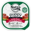 NUTRO Natural Grain Free Bites in Gravy Tender Beef, Pea & Carrot PUPPY Wet Dog Food, 3.5 oz. Tray