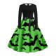 thumbnail image 3 of Vestidos Casuales Para Mujer, Vestido Camisero Con Estampado de Halloween | Estilo Retro de Manga Larga Para La Moda de Otoño de Mujer, 3 of 3