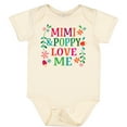thumbnail image 3 of Inktastic Mimi and Poppy Love Me Granddaughter Girls Baby Bodysuit, 3 of 5