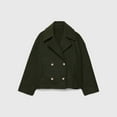 thumbnail image 4 of Ounisa Women's Winter Coats Long Sleeve Lapel Mid-thigh A-Line Outerwear Double Breasted Pea Coat, 4 of 4