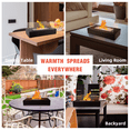 thumbnail image 4 of EAST FLAME Smokeless Portable Table Fire Pit, Outdoor Table Fireplace,Indoor with Windproof Glass, 4 of 7