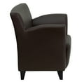 thumbnail image 4 of Flash Furniture HERCULES Roman Series Brown LeatherSoft Lounge Chair, 4 of 5