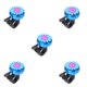 thumbnail image 1 of Yuarrent Bicicleta pequeña campana hierro plástico flor bicicleta campana inteligente decorativa ciclismo anillo alarma, azul Azul 5piezas Yuarrent CBP016793, 1 of 6