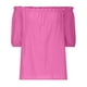 thumbnail image 5 of Vestidos Casuales Para Mujer, Blusas De Mujer De Moda Blusa informal de lino de manga corta, color liso, con elástico y hombros descubiertos para mujer, 5 of 6