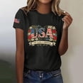 thumbnail image 2 of MEICHEN 250th Anniversary USA Shirt Short Sleeve Round Neck T Shirt Fashion Casual Blouse Top Summer Clothing, 2 of 4