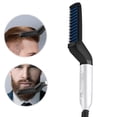 thumbnail image 2 of Cepillo para peinar el cabello de hombre con aumento de volumen rápido y herramienta alisadora de barba con calor., 2 of 5