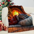 thumbnail image 5 of Christmas Cat Blanket Winter Warm Soft Cozy Throw for Holiday Festive Home, 5 of 7