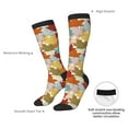 thumbnail image 4 of Naloa Fall Maple Leaves Thigh High Socks Extra Long Stretchy Sock Women Over Knee High Opaque Stocking Daily Wear, 4 of 6