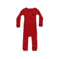 Lazy One Infant Flapjack one piece "Bear Bottom" Red 12M