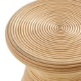 thumbnail image 7 of Tavi Hourglass Natural Rattan Round Side Table in Natural, 7 of 7