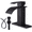 Bronze, variant on WOWOW Oil Rubbed Bronze Bathroom Faucet Waterfall Spout Faucet for Bathroom Sink Single Handle Mixer Tap