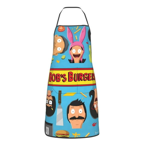 Bob's Burgers (36) Apron 2 Pockets Adjustable Aprons for Cooking Cleaning