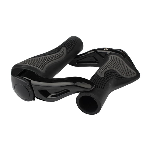 Puños de manillar de bicicleta Puños de bicicleta de montaña Reposapiés para manillar de 22,2 mm Negro