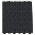 thumbnail image 3 of Ambesonne Dark Grey Shower Curtain, Royal Floral Curls, 69"Wx75"L, Dark Grey, 3 of 3
