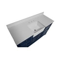 thumbnail image 6 of Zelda 60" Single Farmhouse Bathroom Vanity with Royal Blue Cabinet and Quartz Top, 6 of 7