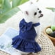 thumbnail image 4 of Falda vaquera para perro y gato, suministros para pasear al perro, tracción en el pecho y la espalda, 1 Uds., 4 of 6
