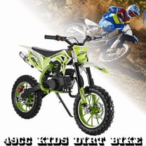Seipouy 49cc 2-Stroke Kids Dirt Bike | Pro Gas Pocket & Power Motorcycle | Off-Road 10" Tire | Inverted Hydraulic Shock Absorption | Easy Pull Start