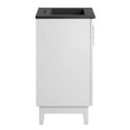 thumbnail image 3 of Sink Vanity Cabinet, White Black, Melamine Wood , Hotel Bedroom Bathroom, Modern Contemporary HB36112, 3 of 11