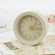 Horloge en béton de ciment LYUMO réveil silencieux horloge de Table à Quartz (batterie non incluse), décor à la maison, réveil silencieux