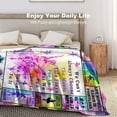 thumbnail image 6 of Dance Blanket Soft Cozy Bed Couch Dances Theme Throw Blankets Birthday Gifts for Teen Girls Teachers Women 50"x40", 6 of 6