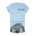 thumbnail image 4 of Womens tshirts casual letter printed summer casual short sleeve tees cute trendy going out tops street style baseball tshirts, 4 of 4