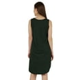thumbnail image 4 of Inkmeso WoMen's Casual Loose Fit Sundress Sleeveless Henley Beach Dress w/ Patch Pocket, 4 of 7