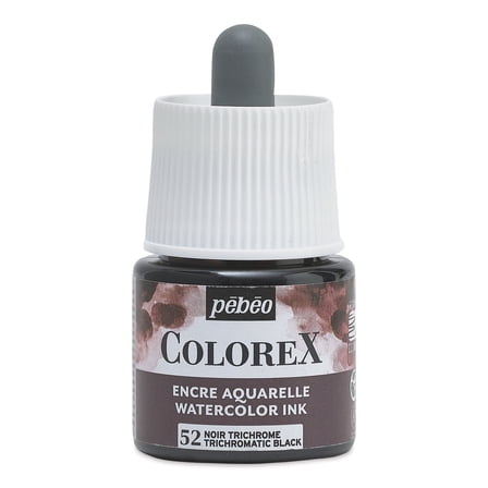 Pebeo Colorex Inks - Trichromatic Black, 45 ml
