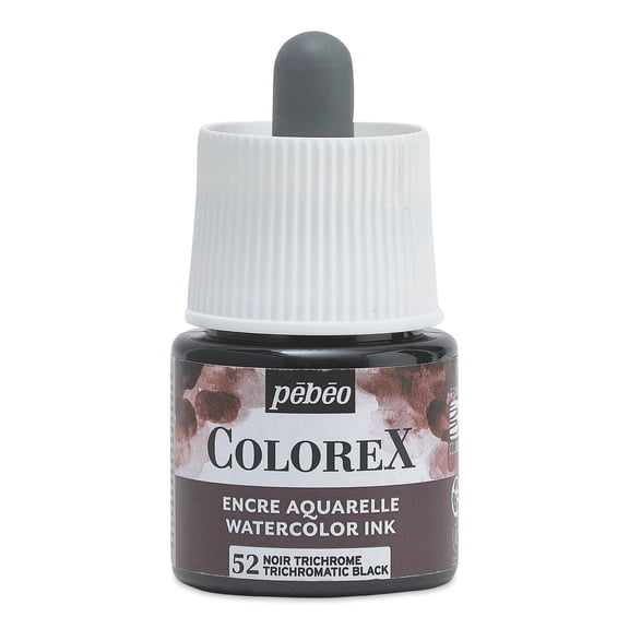 Pebeo Colorex Inks - Trichromatic Black, 45 ml