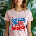 thumbnail image 2 of God Bless America T-Shirt | Patriotic USA Flag Tee for Men and Women , Asphalt, S, 2 of 6